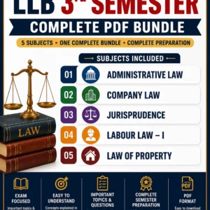 LLB 3rd Semester – Complete PDF Bundle