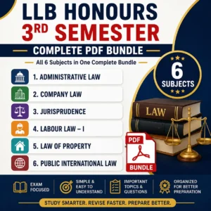 LLB Honours 3rd Semester – Complete PDF Bundle