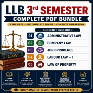 LLB 3rd Semester – Complete PDF Bundle